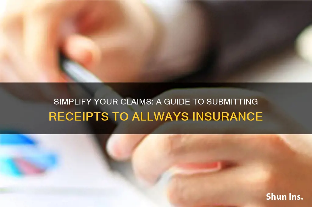 how to submit receipts to insurance allways