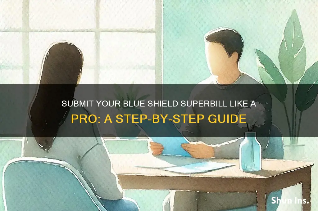 how to submit superbill to insurance blue shield