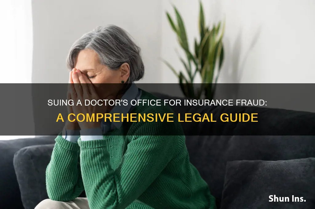 how to sue a doctor office for insurance frauds
