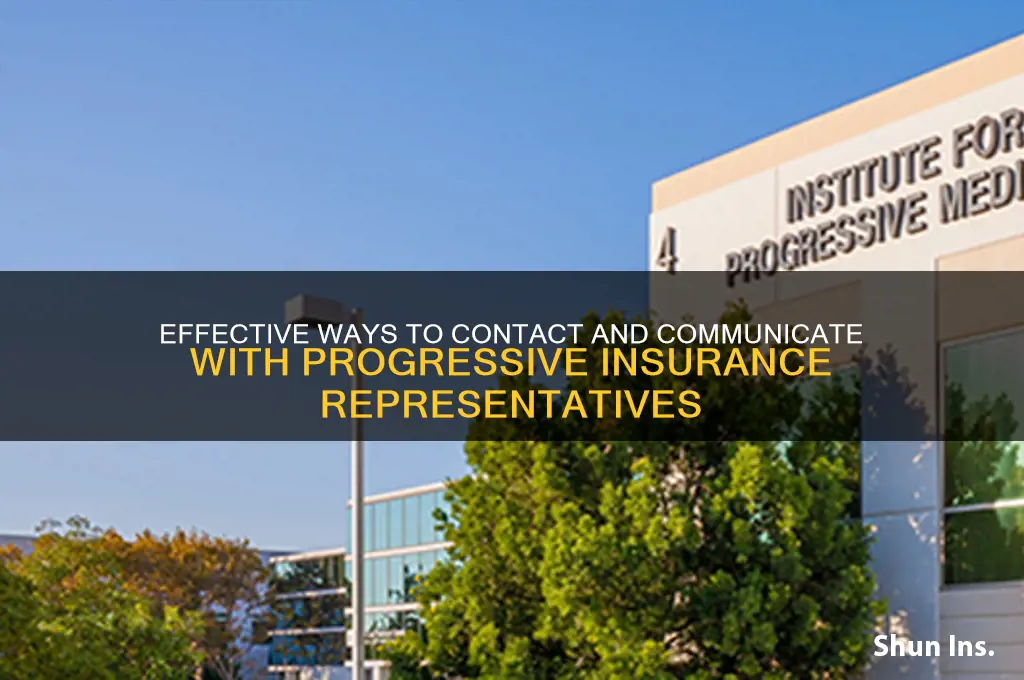 how to talk to someone at progresive insurance