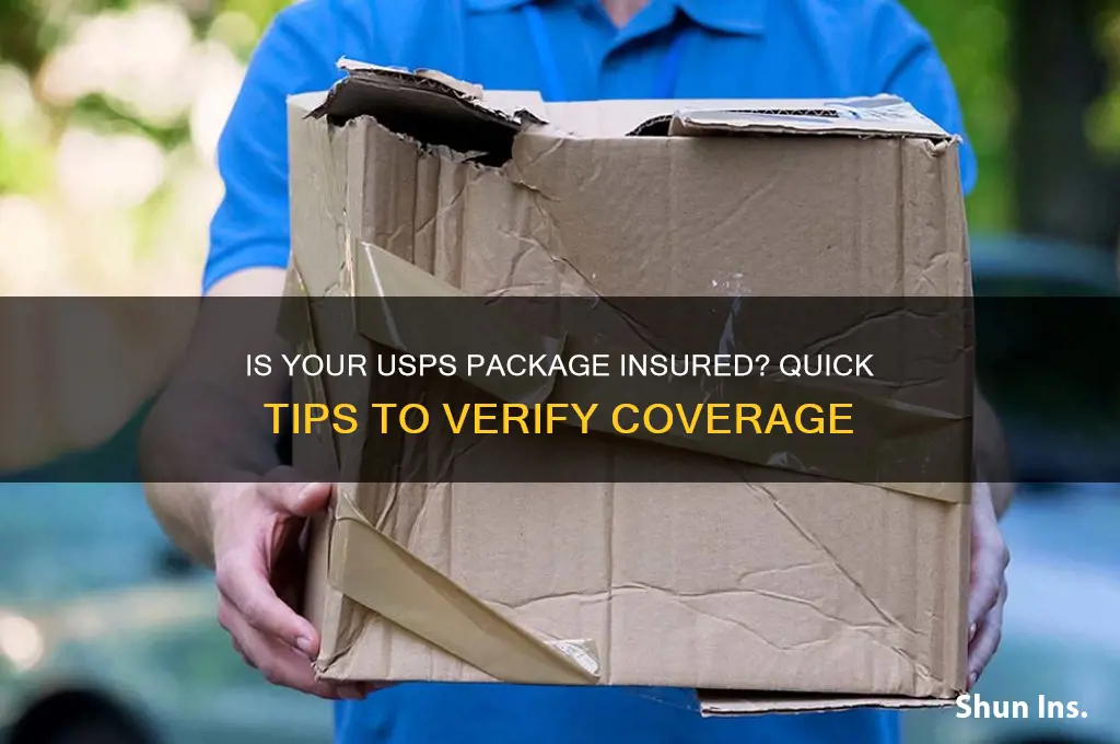 how to tell if my usps package insured