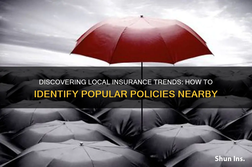 how to tell what insurance is popular in my area