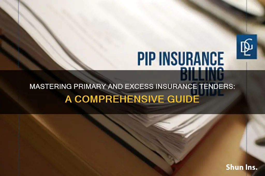 how to tender primary and excess insurance
