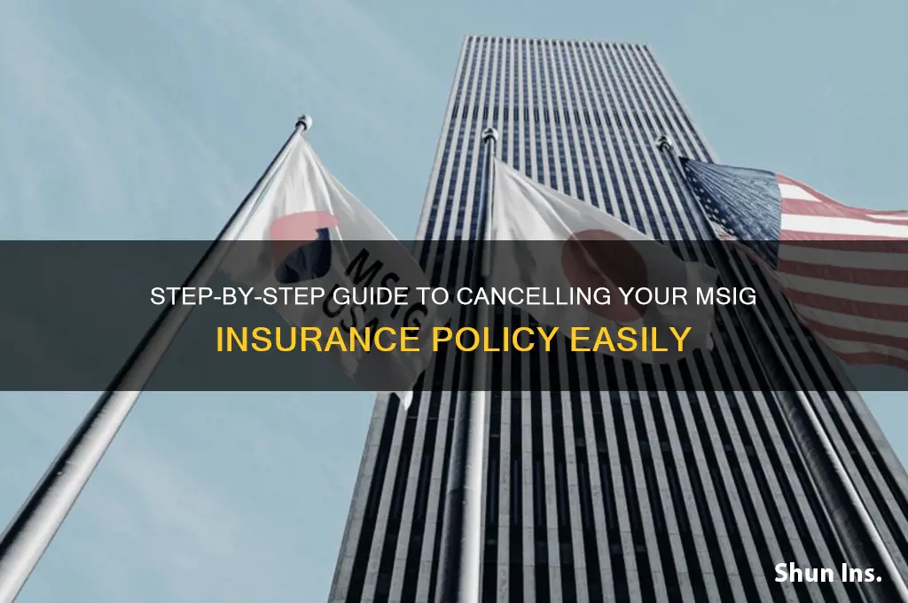 how to terminate msig insurance