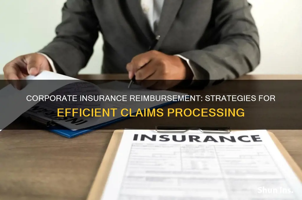 how to treat insurance reimbursement for a corporation