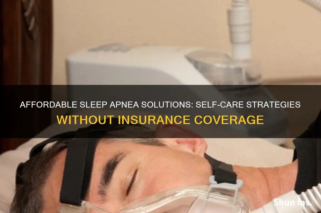 how to treat sleep apnea with no insurance