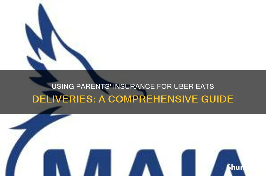 how to uber eats on parents insurance