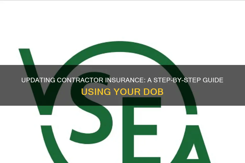 how to update contractor insurance with dob