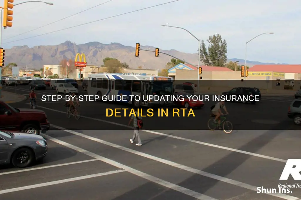 how to update insurance in rta