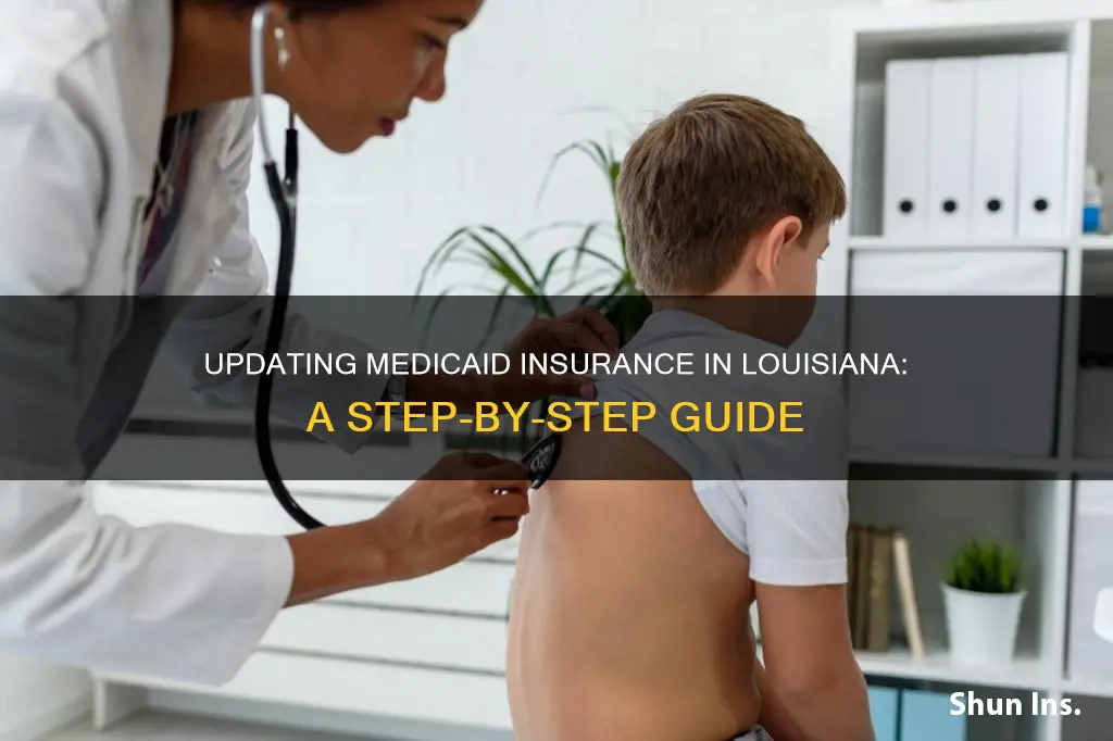 how to update medicaid insurance information louisiana