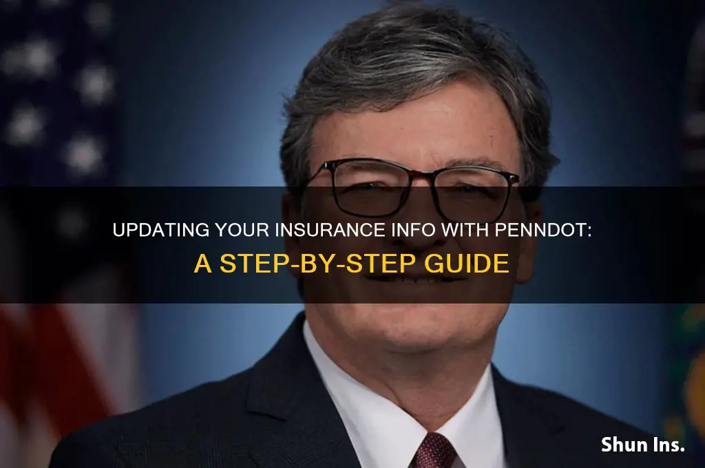 how to update my insurance info with pendot