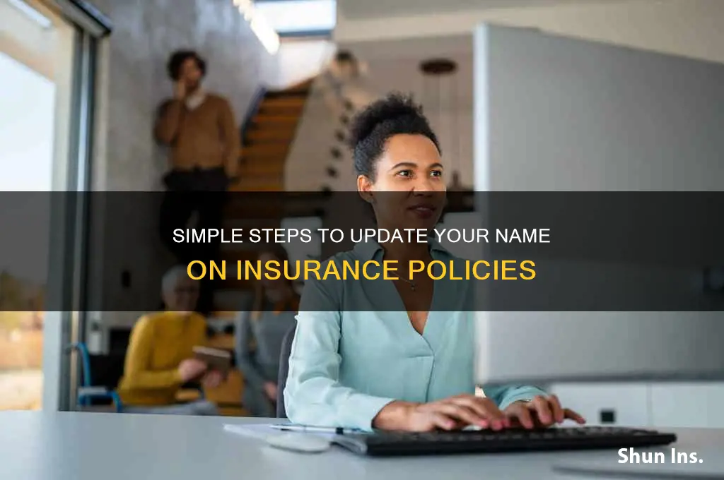 how to update name on insurance