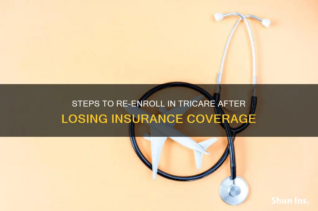 how to update tricare insurance after being cut off