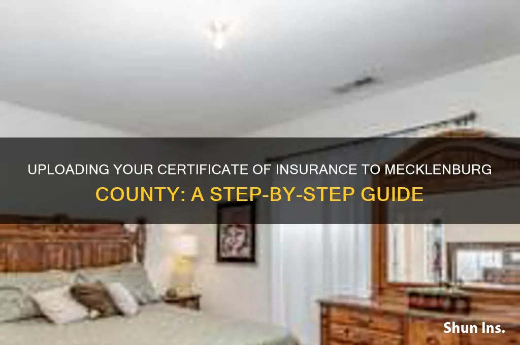 how to upload certificate of insurance to mecklenburg county