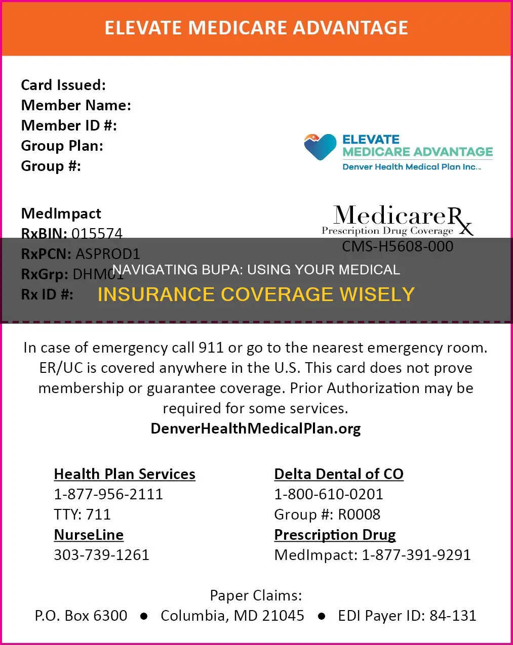 how to use bupa medical insurance