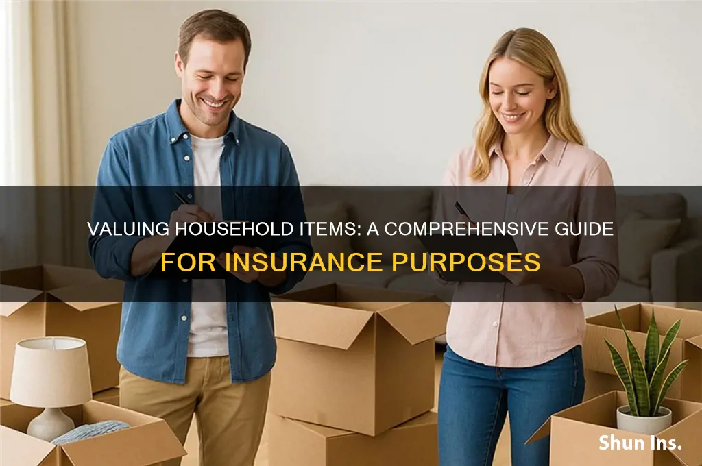 how to value household items for insurance