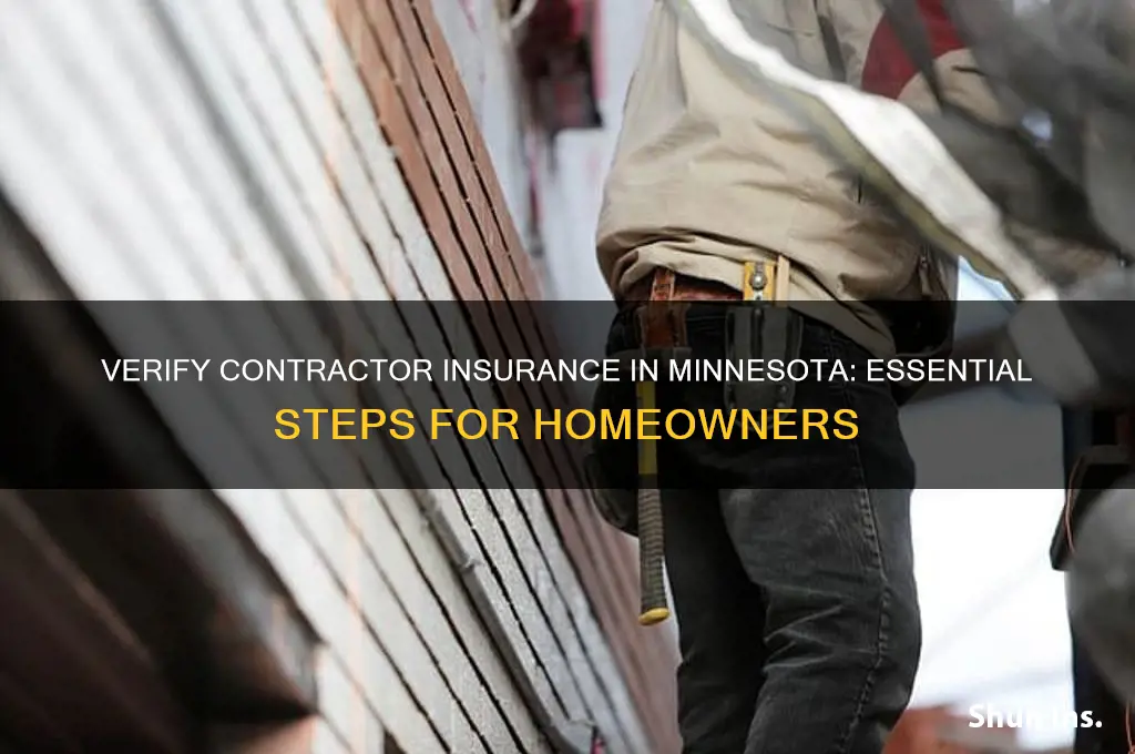 how to verify a contractor has insurance mn