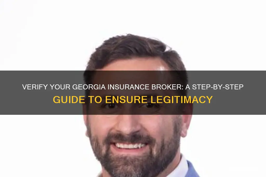 how to verify an insurance broker in georgia