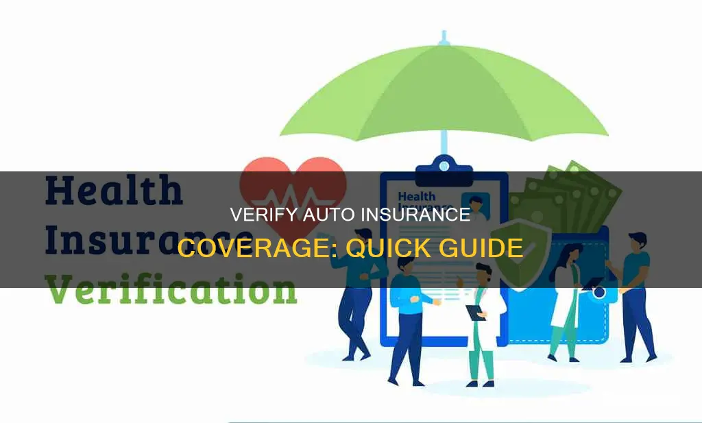 how to verify auto insurance coverage