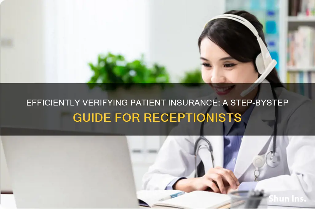 how to verify insurance as a receptionist