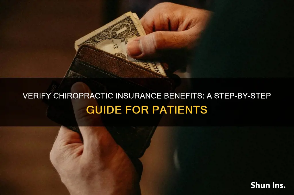 how to verify insurance benefits for chiropractic