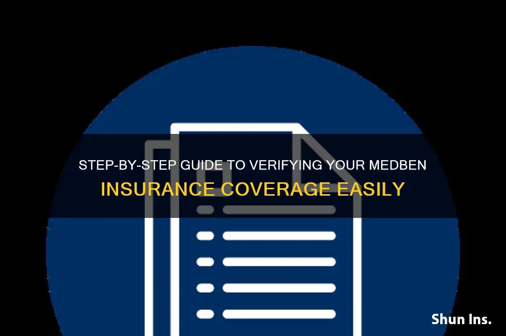 how to verify medben insurance