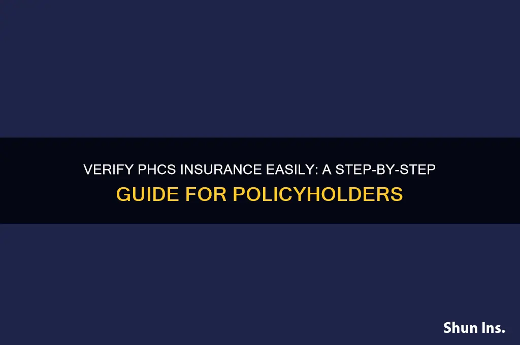 how to verify phcs insurance