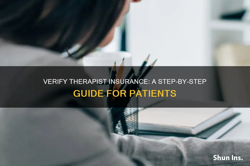 how to verify therapist insurance