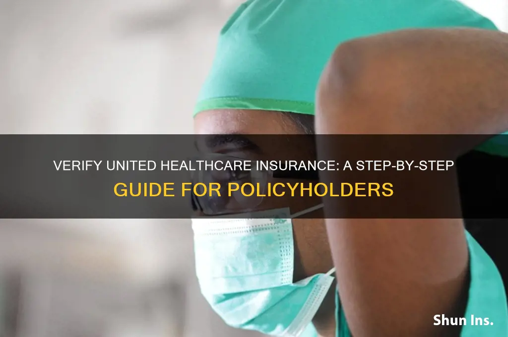 how to verify united healthcare insurance