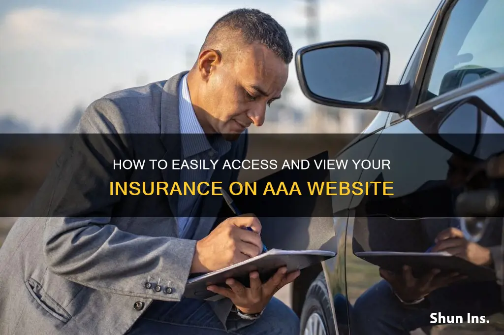 how to view insurance on aaa website