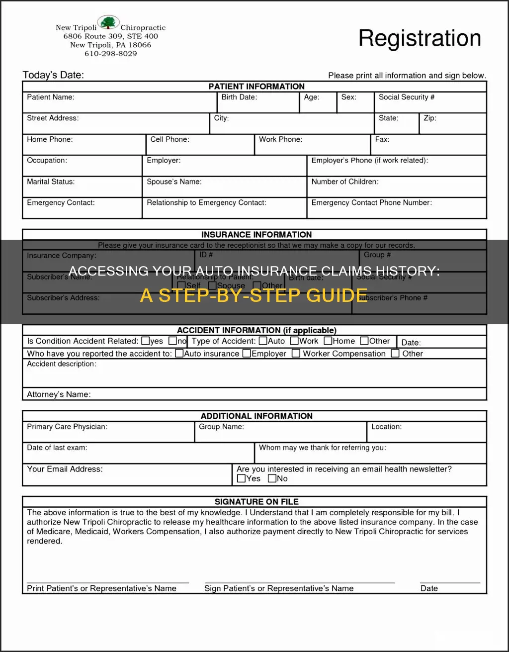 how to view past auto insurance claims