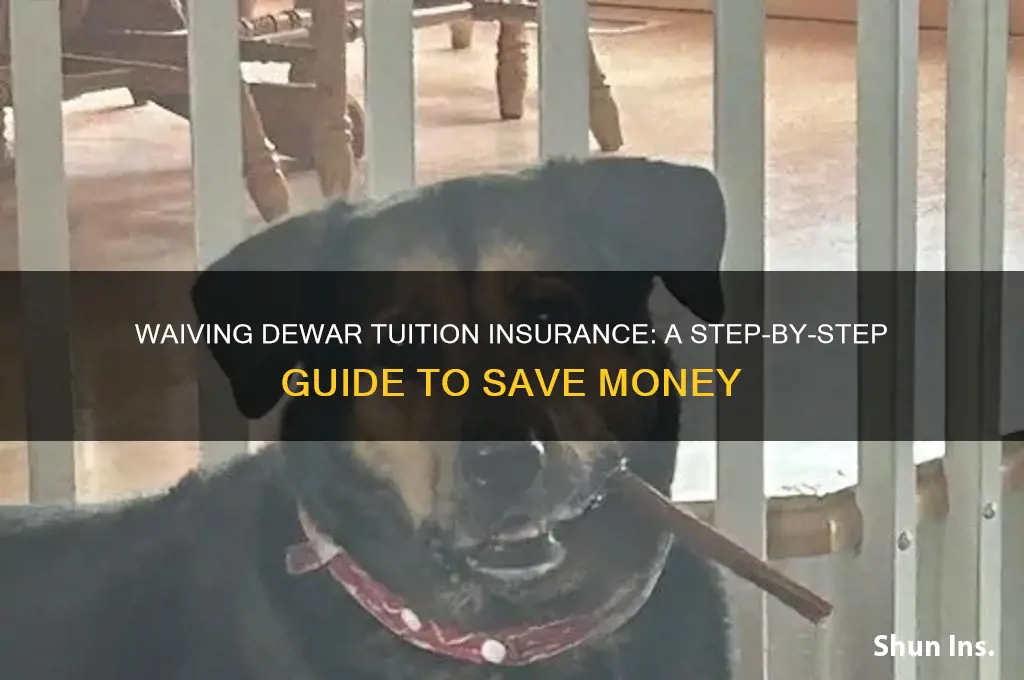 how to waive dewar tuition insurance