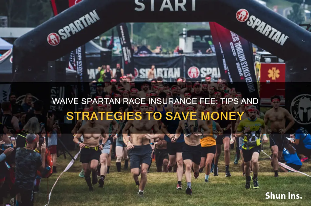 how to waive the racer insurance fee for spartan race