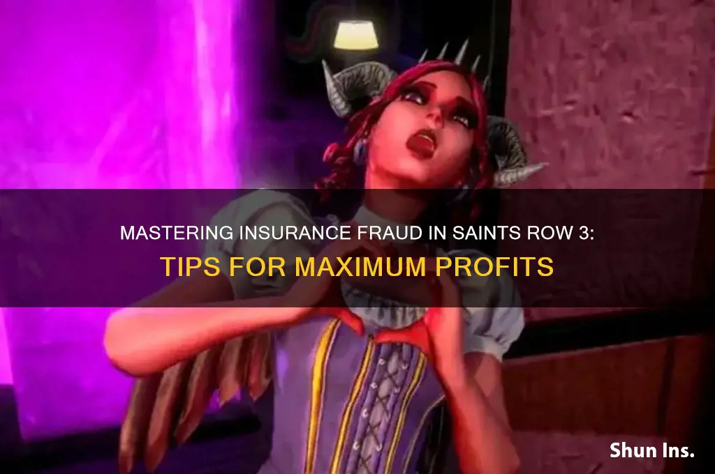 how to win insurance fraud saints row 3