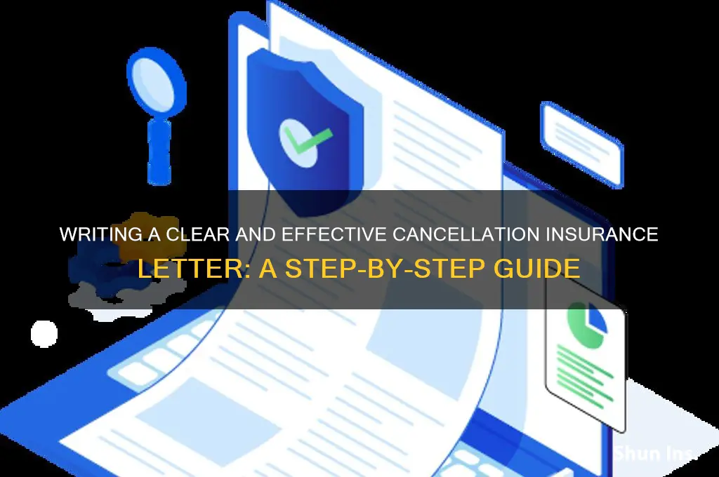 how to write a canacellation insurance letter