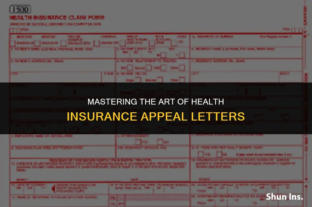 how to write a convincing health insurance appeal letter