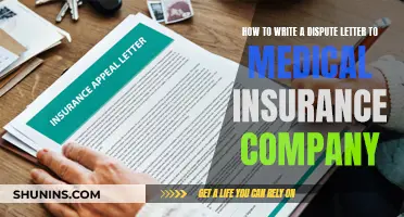 Writing a Dispute Letter to Your Medical Insurance Company