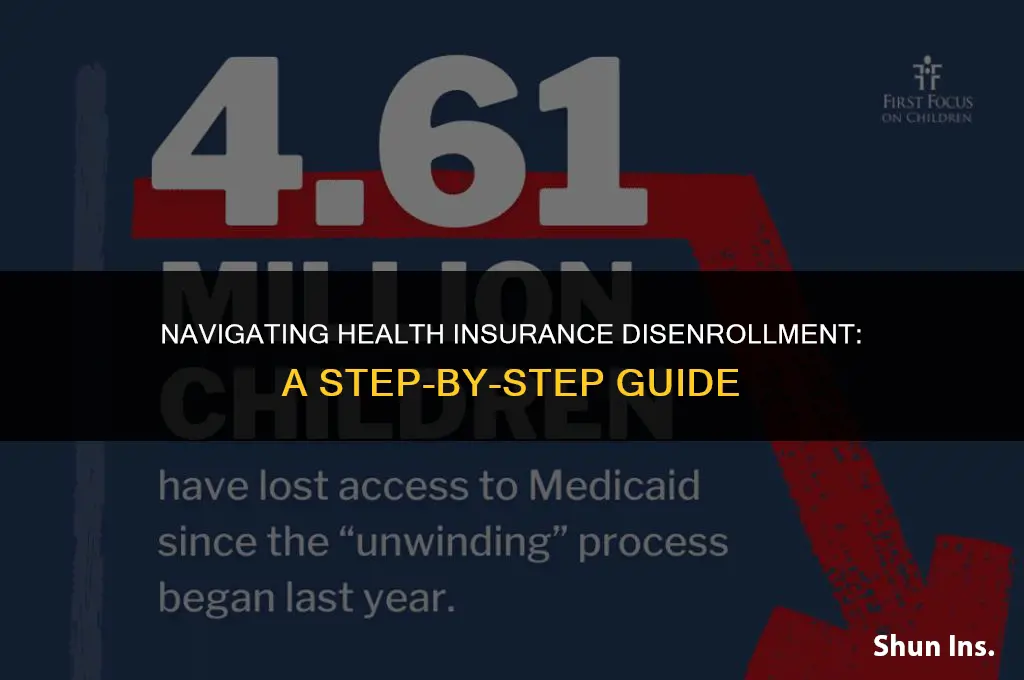 how to write a health insurance disenrollment letter