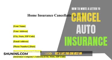 Canceling Auto Insurance: Writing a Formal Letter