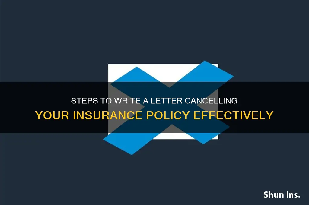 how to write a letter to close my insurance