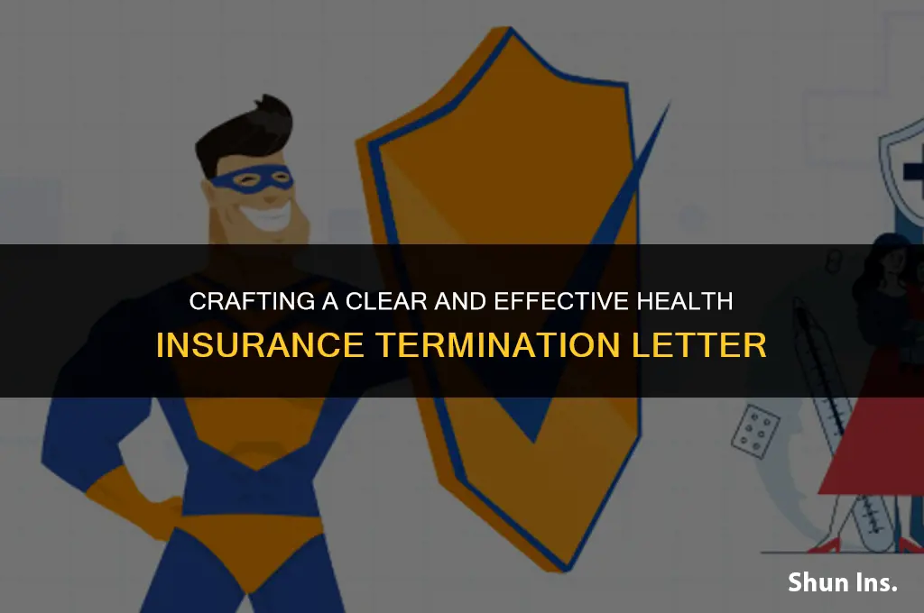 how to write a termination letter for health insurance