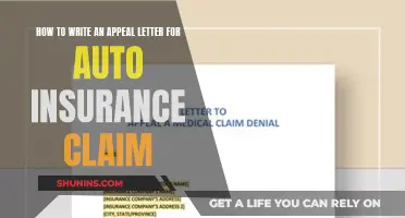 Writing an Appeal Letter for Your Auto Insurance Claim