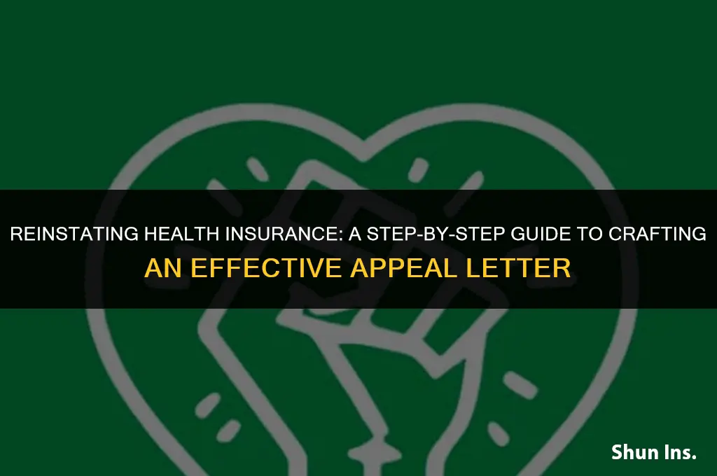 how to write an appeal letter to reinstate health insurance
