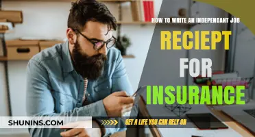Writing Your Independent Job Receipt: A Guide for Insurance Claims