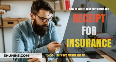 Writing Independent Job Receipts for Insurance Claims: A Step-by-Step Guide