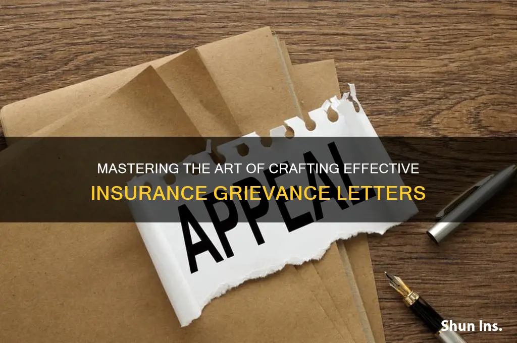 how to write an insurance grievance letter