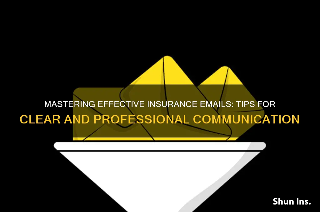 how to write email to insurence