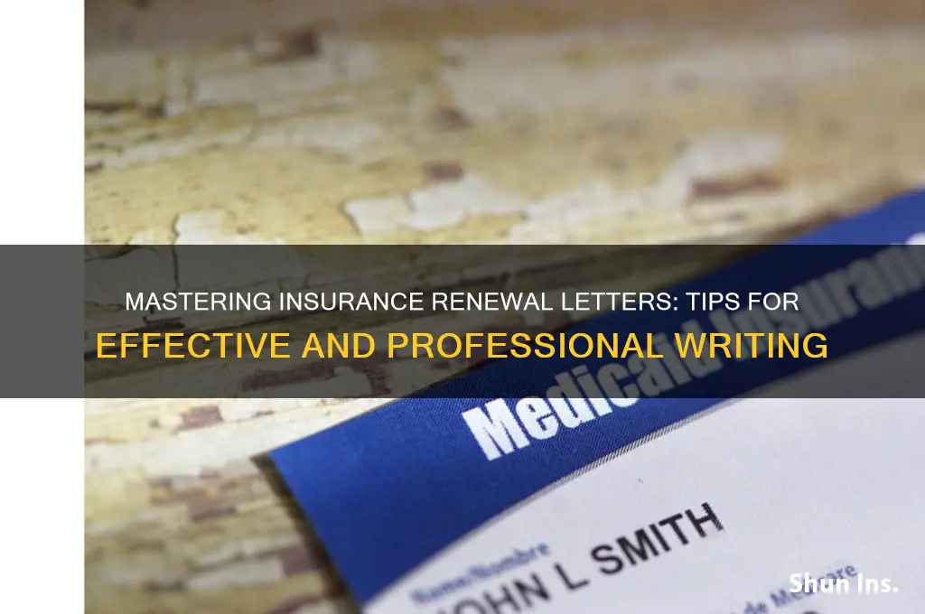 how to write insurance renewal letter