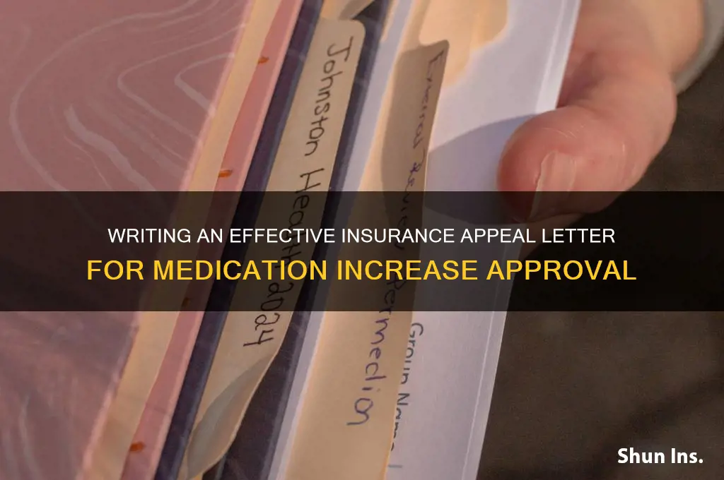 how to write letter to insurance to approve upping med