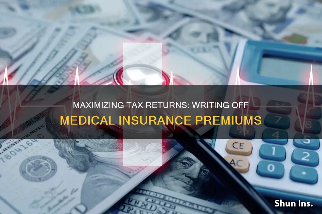 how to write off medical insurance premiums